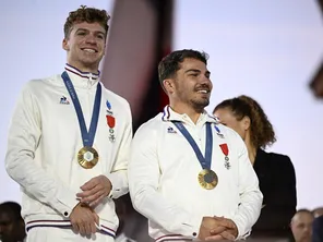 Le nageur Léon Marchand et le rugbyman Antoine Dupont seront place du Capitole  à Toulouse, pour célébrer leurs médailles d'or ce mercredi 18 septembre.