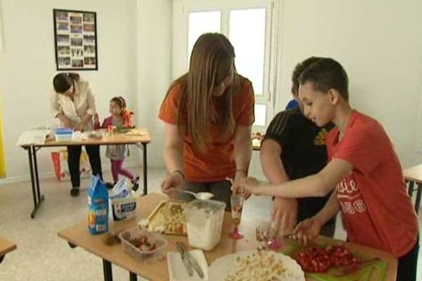 Exercice pratique pour des jeunes du quartier du Guirbaden 