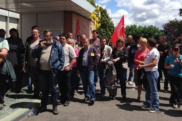 Les manifestants d'Orange