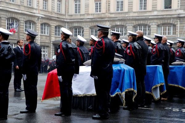 La cérémonie d’hommage aux victimes de l’attaque de la préfecture de police de Paris, en octobre 2019 (illustration).