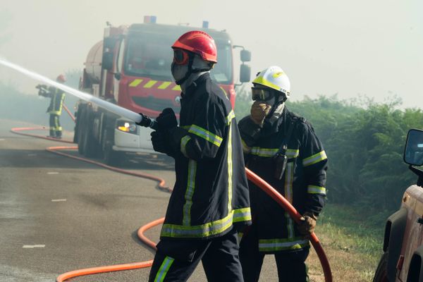 90 sapeurs-pompiers sont engagés depuis vendredi 12 août pour maîtriser un feu déclenché à Rayssac, entre Albi et Lacaune dans le Tarn.