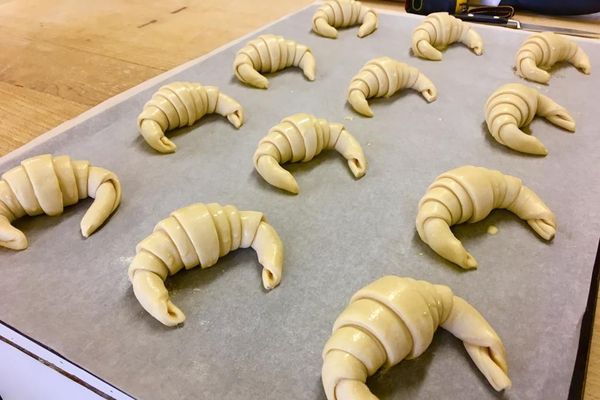 L'opération est sponsorisée par le beurre AOP d’Isigny, pour promouvoir sa production de beurre de tourage, utilisé en pâtisserie. IFPP d'Aurillac, mercredi 13 mars 2019.