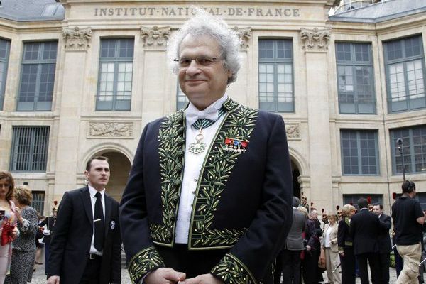 Amin Maalouf lors de son entrée à l'Académie Française