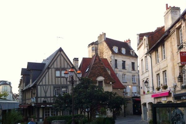 Quartier Vaugueux à Caen ce mardi matin.