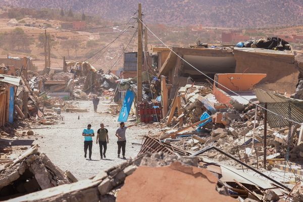 Le village de Talat N Yaaqoub a été entièrement détruit par le séisme du 8 septembre 2023 au Maroc