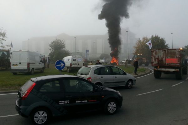 Les agriculteurs manifestent à Angoulême