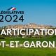 Les chiffres de la participation pour les élections législatives 2024 dans le Lot-et-Garonne - 47