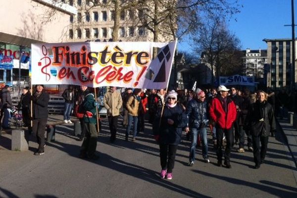 Les médecins de toute la Bretagne se sont donnés rendez-vous à Rennes pour manifester