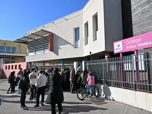 Le collège Arthur Rimbaud, situé dans le quartier de La Paillade, à Montpellier.