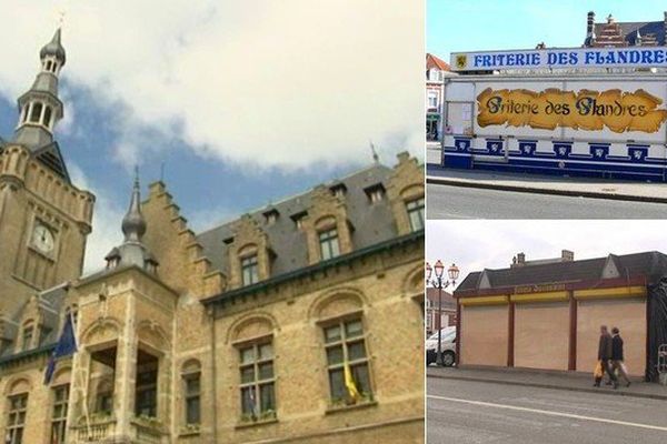 Il n'y a plus de baraques à frites sur la Grand'Place de Bailleul.