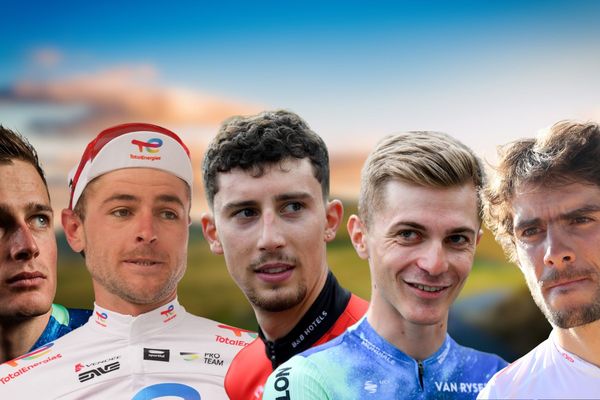 Cinq coureurs normands prennent le départ du Tour de France 2024 : Nicolas Prodhomme, Sandy Dujardin, Kévin Vauquelin, Paul Lapeira et Guillaume Martin.