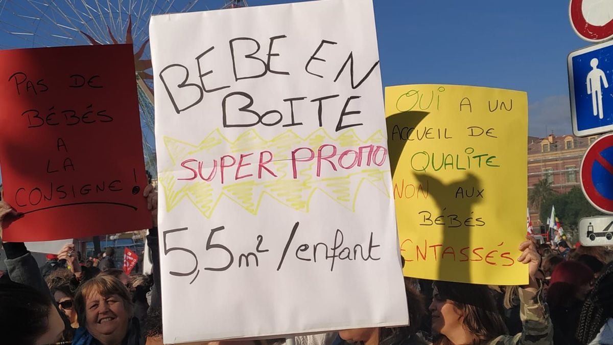 Nice Pas De Bebe A La Consigne Clame Le Personnel De La Petite Enfance Dans La Rue