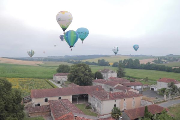 Il y a 4 sites de décollage pour cette coupe d'Europe de Montgolfières