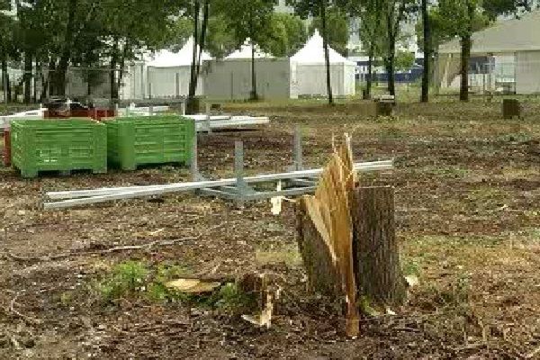 Le site Cissac, près de Pauillac, l’une des zones les plus touchées par les derniers orages