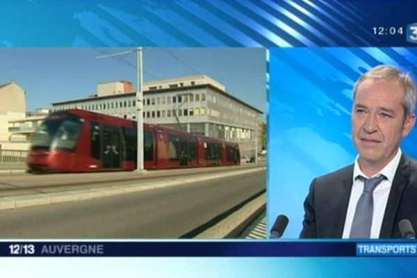 François Rage, président du SMTC, invité du 12/13 de France 3 Auvergne le 29 septembre 2015