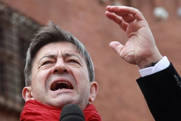 Jean-Luc Mélenchon à Perpignan, en juin 2013, lors de la marche contre l'austérité. 