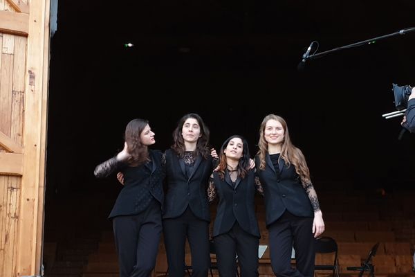 Le quatuor Akilone a résidé à la ferme de Villefavard du 25 février au 3 mars 2019