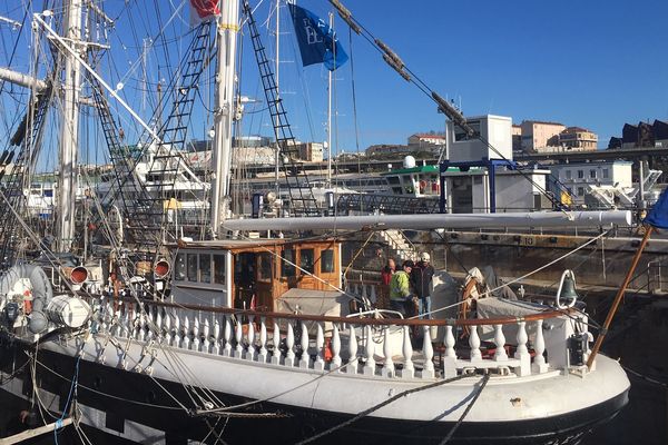 Le navire en cale sèche à Marseille pour une série de travaux d'envergure en ce début d'année.