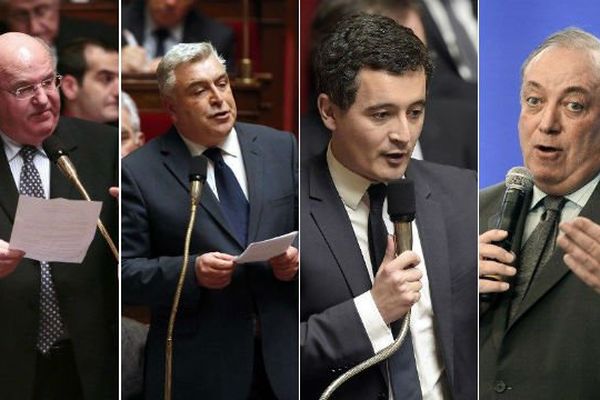 De gauche à droite : Alain Bocquet, Frédéric Cuvillier, Gérald Darmanin, Marc-Philippe Daubresse