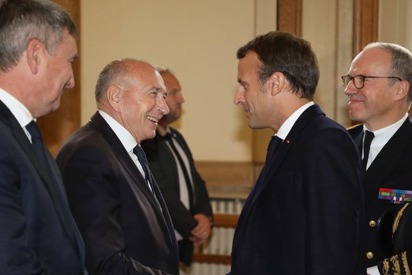 Emmanuel Macron en visite présidentielle à Lyon le 9 octobre 2019