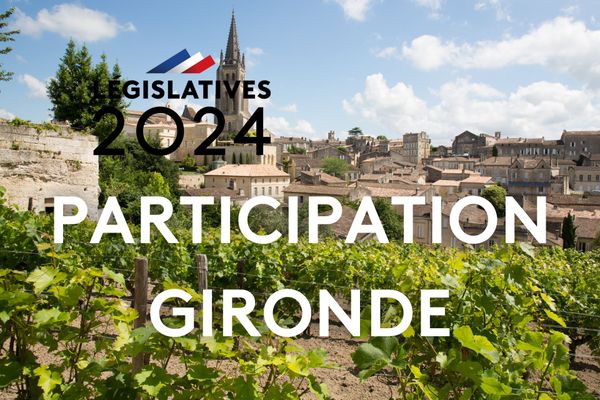 La participation pour le second tour des législatives du 7 juillet 2024 en Gironde