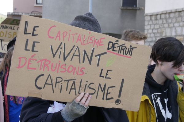 Lors de la 4eme grève mondiale pour le climat, vendredi 29 novembre, une bonne centaine de jeunes lozèriens ont défilé à Mende pour dénoncer les conséquences du système capitaliste et appeler à un changement radical. 