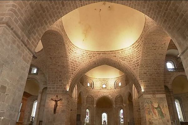 L'intérieur de l'abbaye de Solignac