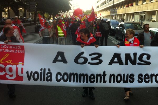 Les salariés manifestent contre l'allongement de la durée de cotisation