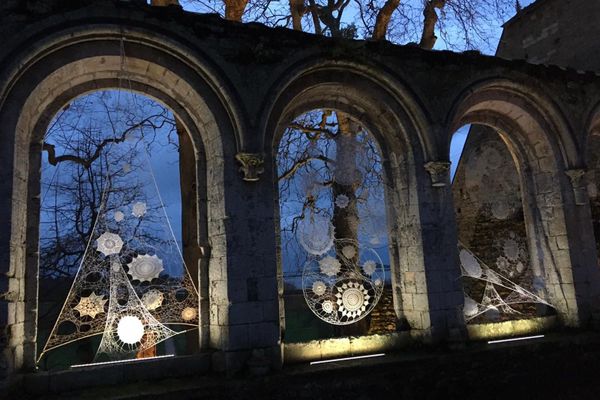 L'abbaye de Beauport (Paimpol) en féerie pour Noël