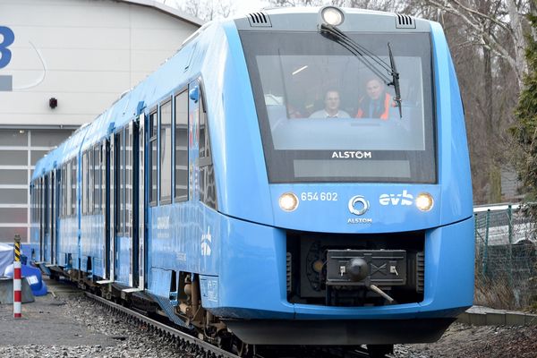 Un Coralia train à hydrogène d'Alstom.