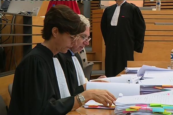 Maîtres Pujol et de Caunes, avocats des parties civiles.