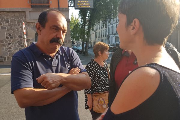 Philippe Martinez à Aurillac, dans le Cantal, le 19 septembre 2018.