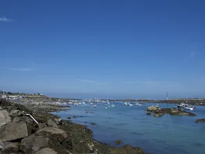 Une matinée ensoleilée aux Iles Chausey, avant l'arrivée des nuages.