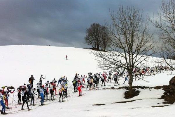 La 5ème Risouxloppet, au Pré-Poncet (Jura), en 2012. 