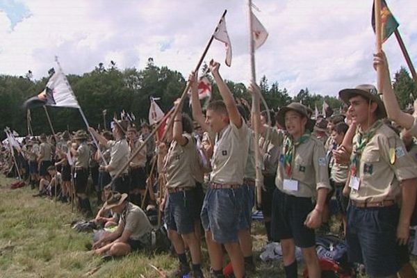 Dimanche, à Saint-Evroult-Notre-Dame-du-Bois, lors de la cérémonie d'ouverture de la 7e édition de l'Eurojam.