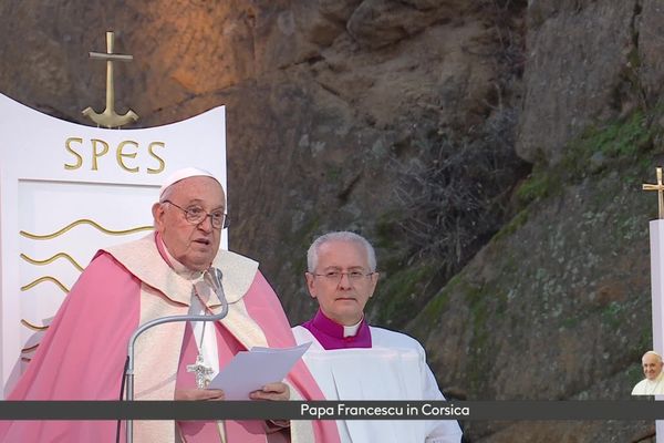 Le pape François a célébré une messe au Casone.