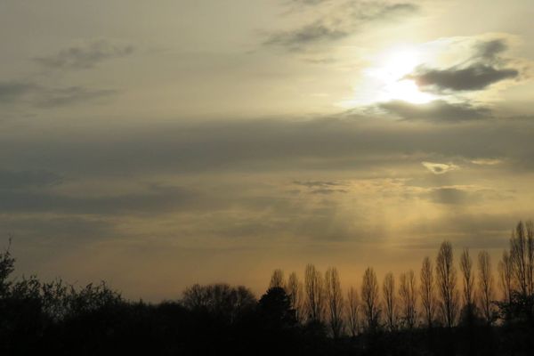 Un ciel à Ancenis bien gris.