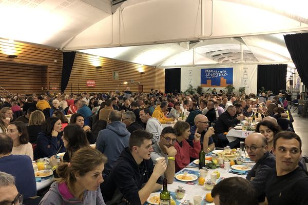 La pasta party est chaque année un rendez-vous incontournable du Marathon de La Rochelle.