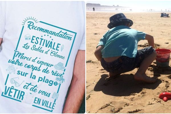 Aux Sables d'Olonne, "Merci d'exposer votre corps de rêve sur la plage et de vous vêtir en ville"