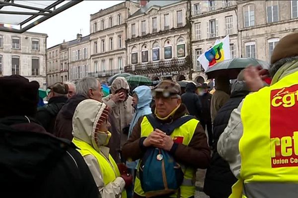 Mobilisation des retraités à La Rochelle