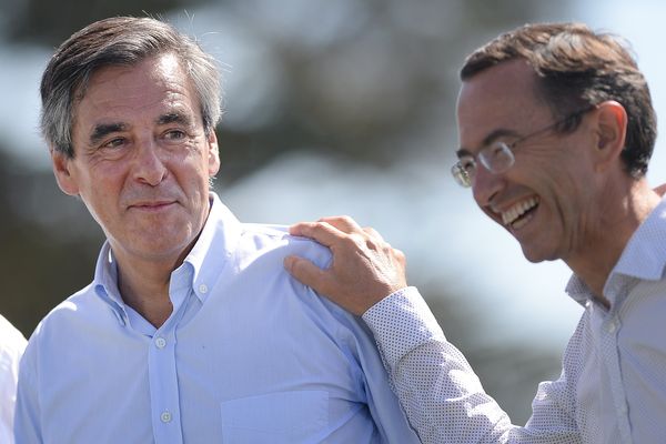 François Fillon et Bruno Retailleau à La Baule le 3 septembre 2016