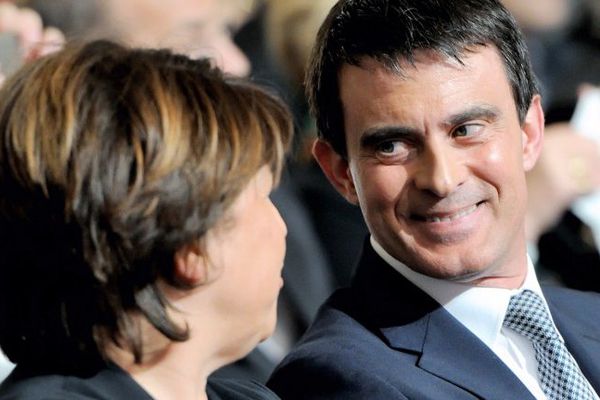 Martine Aubry et Manuel Valls en mai 2014.