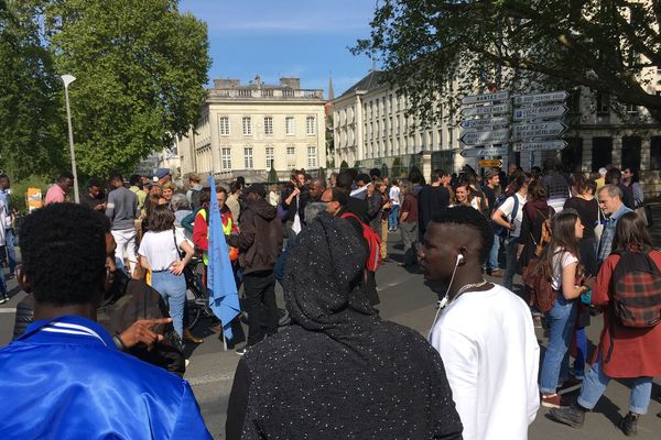 Manifestation des migrants à Nantes, le 30 avril 2019