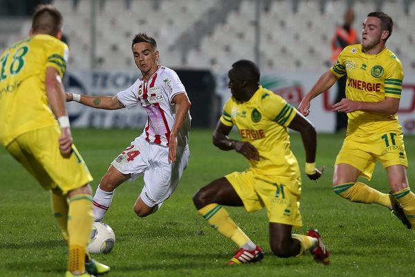 Lors de la rencontre entre le FC Nantes et l'AC Ajaccio, l le samedi 19 octobre 2013