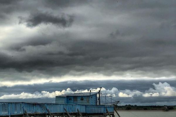 Ciel nuageux en Charente mais le paysage reste sublime