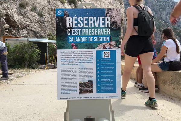 Le dispositif de réservation de la calanque du Sugiton revient à Marseille à partir du 1er juillet, jusqu'au 3 septembre.