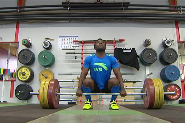 Bernardin Kingué Matam lors de son dernière entrainement à la Française