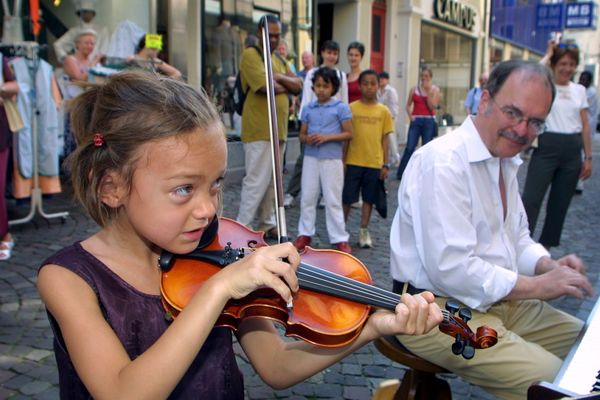 La Fête de la musique réunit petits et grands, comme ici à Mulhouse.