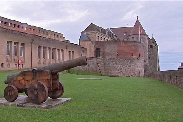 Vue extérieure du château musée de Dieppe (Seine-Maritime)