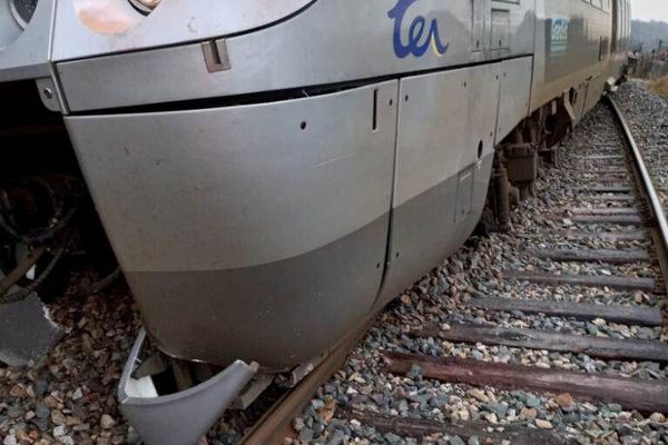 Le train TER, Epinal à Saint-Dié-des-Vosges, a déraillé vendredi 19 janvier 2024.